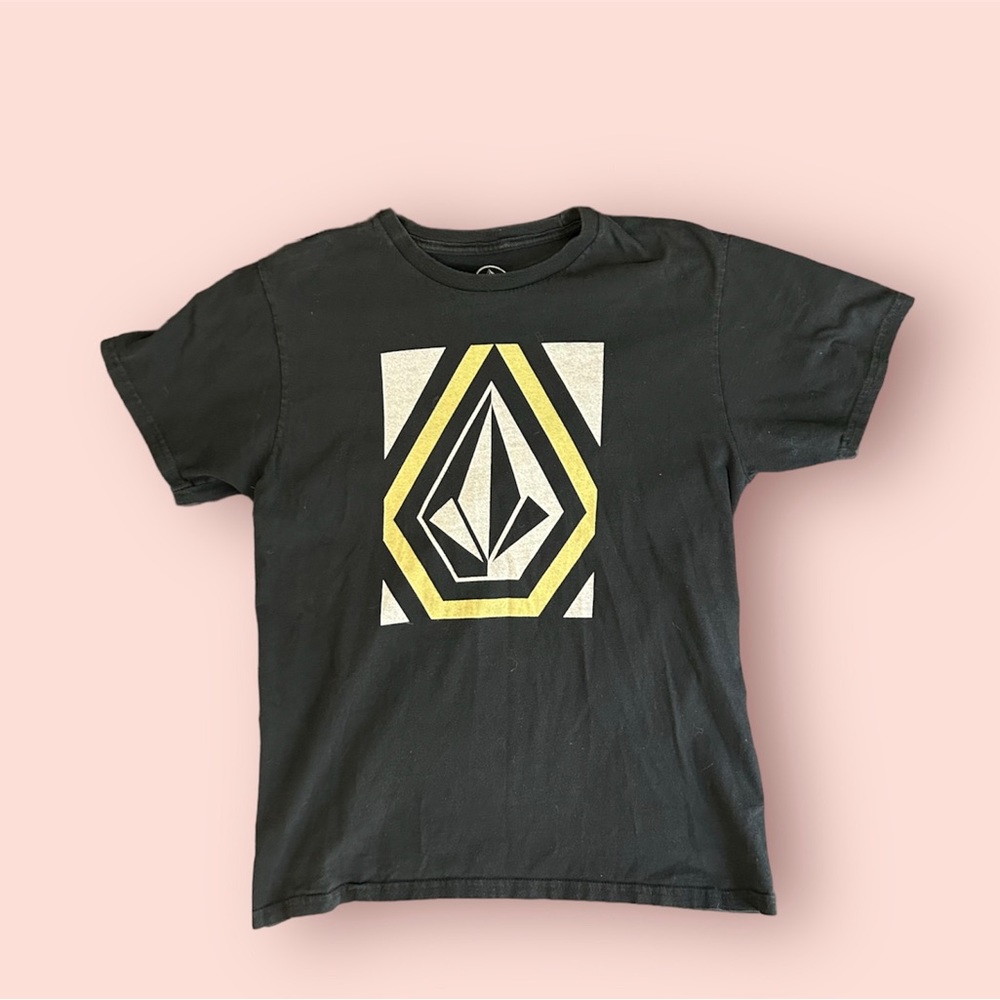 (Retail $25) Men Black Volcom Short sleeve T shirt (size M)